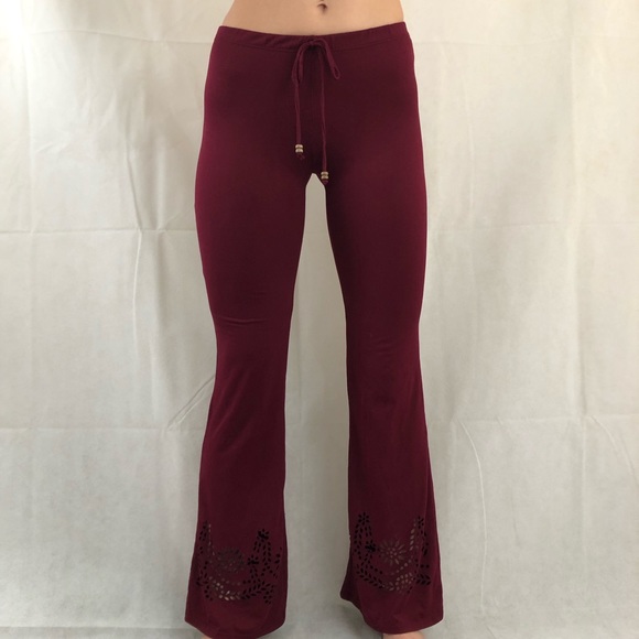 Pants - Burgundy Yoga Pants